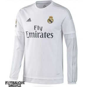 Real Madrid 2015-2016 Retro Domácí Dres Dlouhý Rukáv Real Madrid 2015-2016 Retro Domácí Dres Dlouhý Rukáv